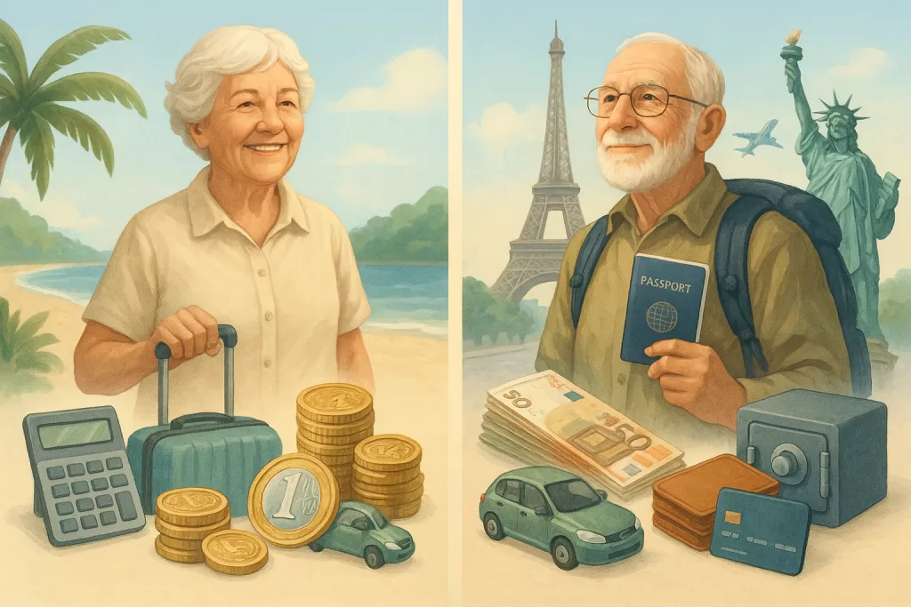 Diferença entre viagens nacionais e internacionais