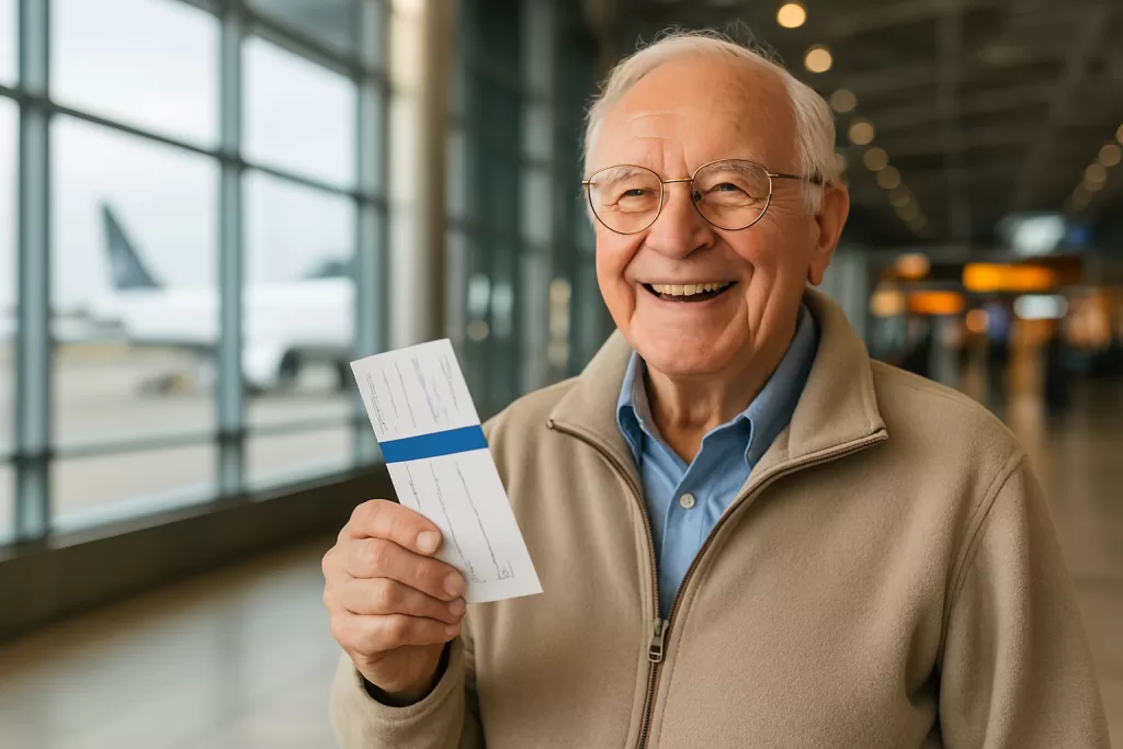Tem Passagem Gratuita de Avião para Idosos